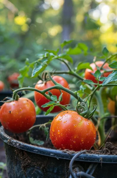 how to grow tomatoes in five gallon buckets