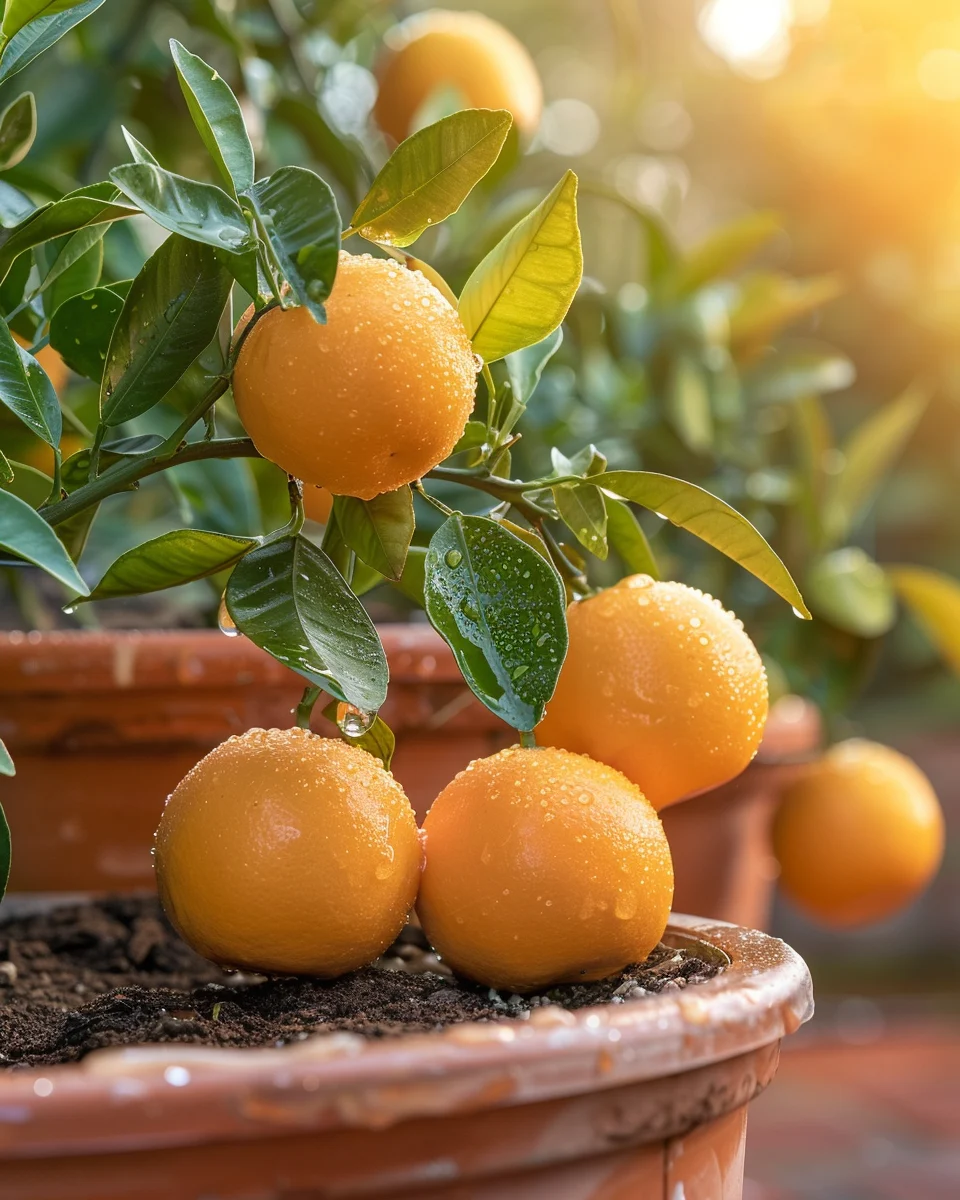 how to grow oranges in pots