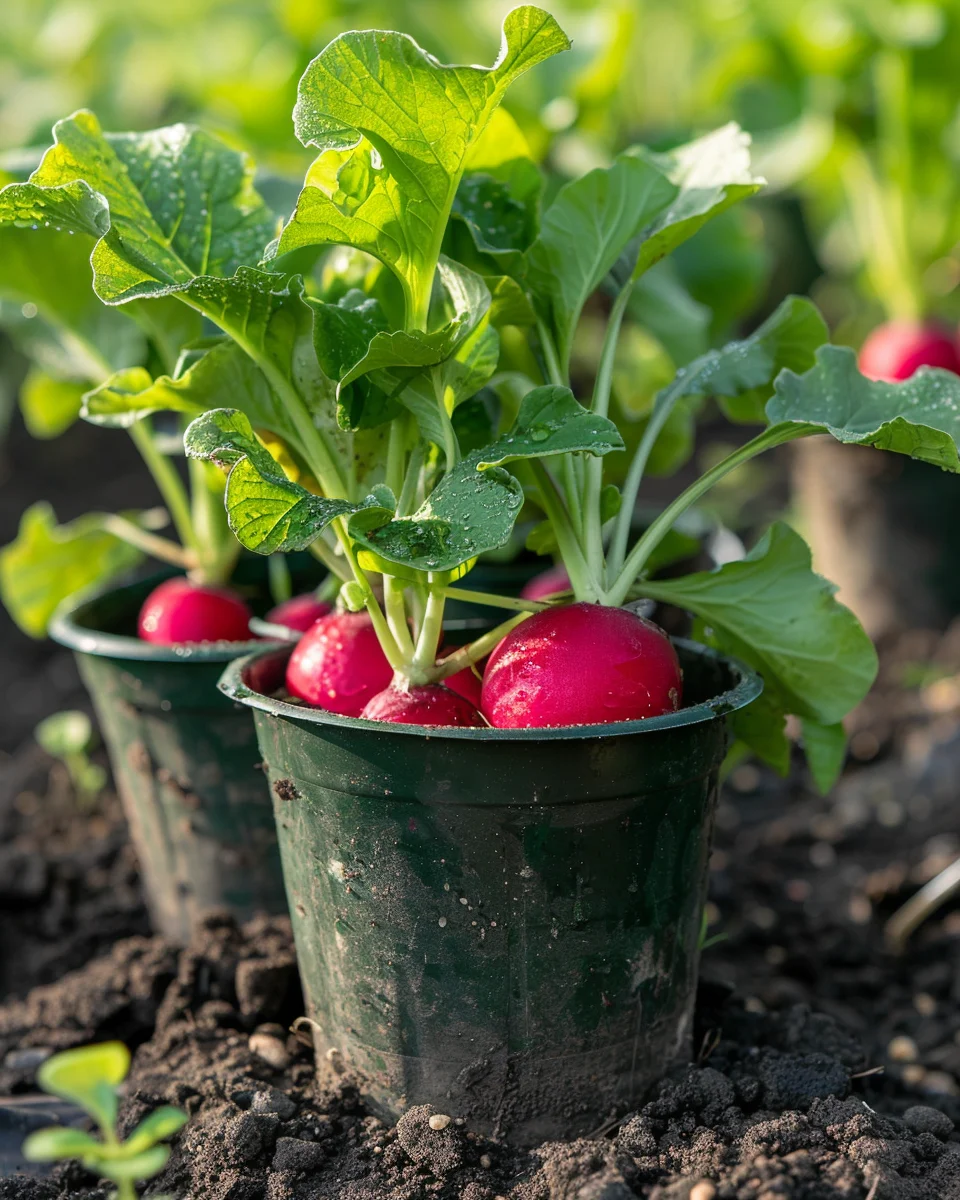 how to grow radishes in five gallon buckets