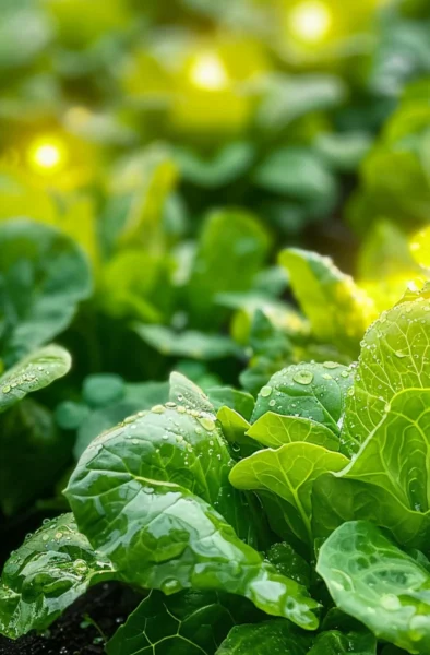 how to grow salad greens under led lights