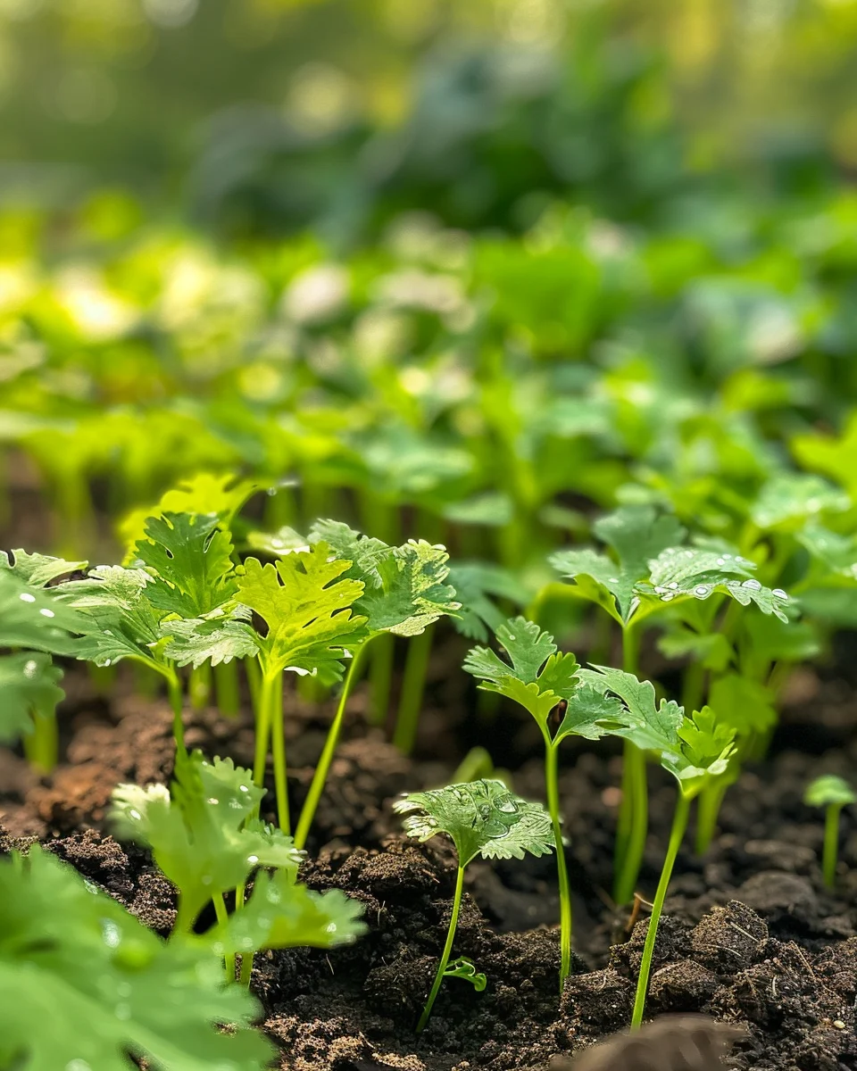 how to grow cilantro under grow lights