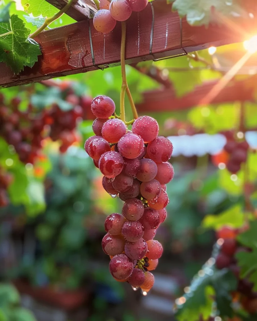 how to grow grapes on pergola