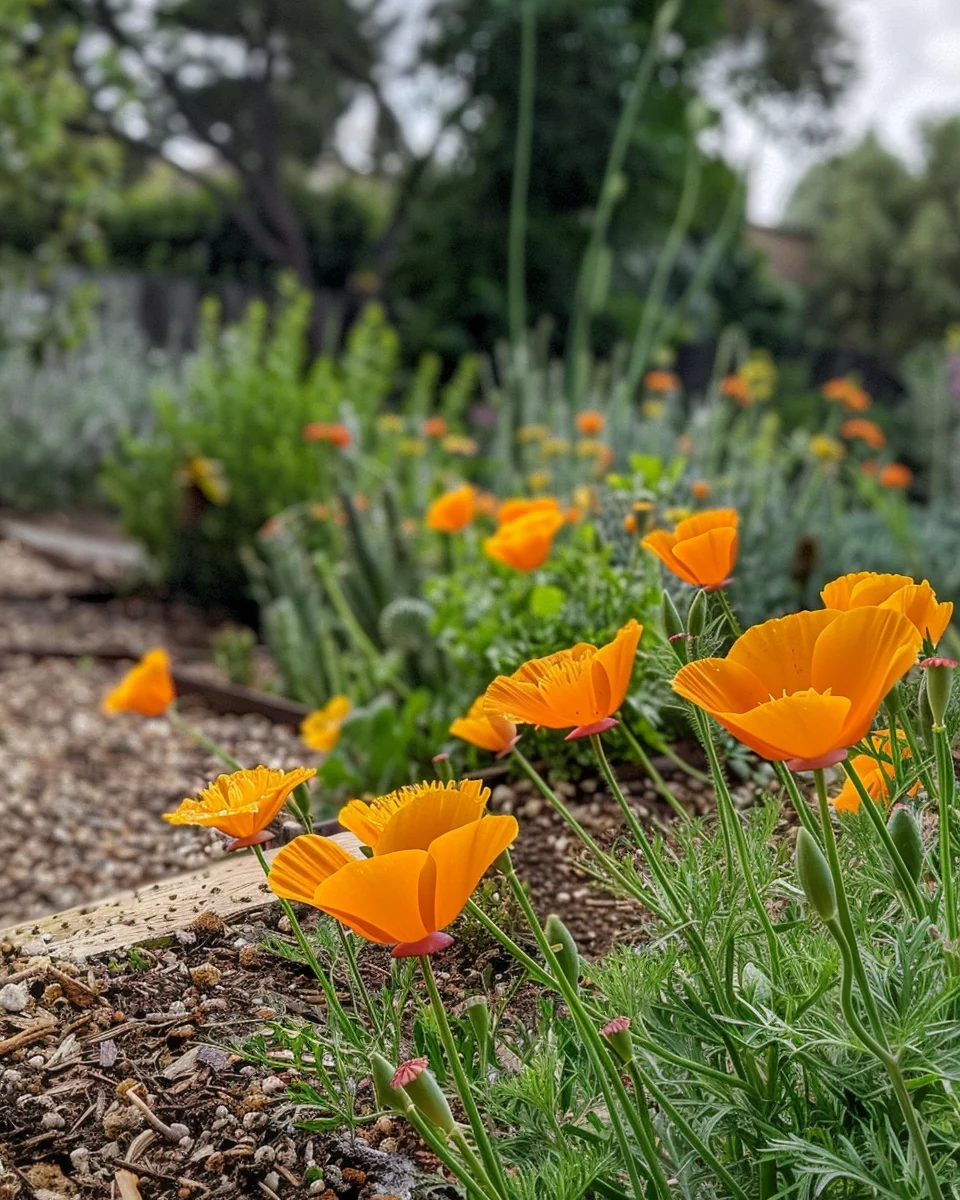 how to grow california poppies in dry soil