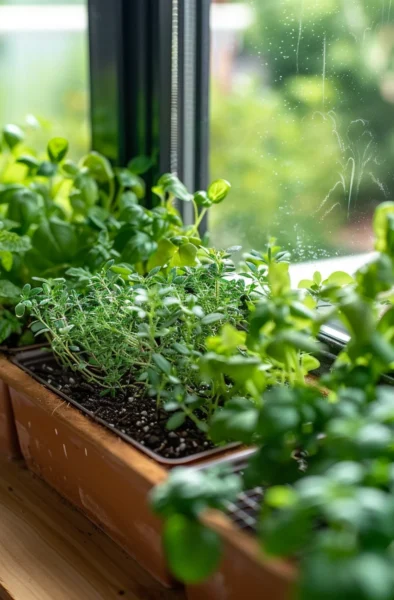 how to grow herb garden on a kitchen counter