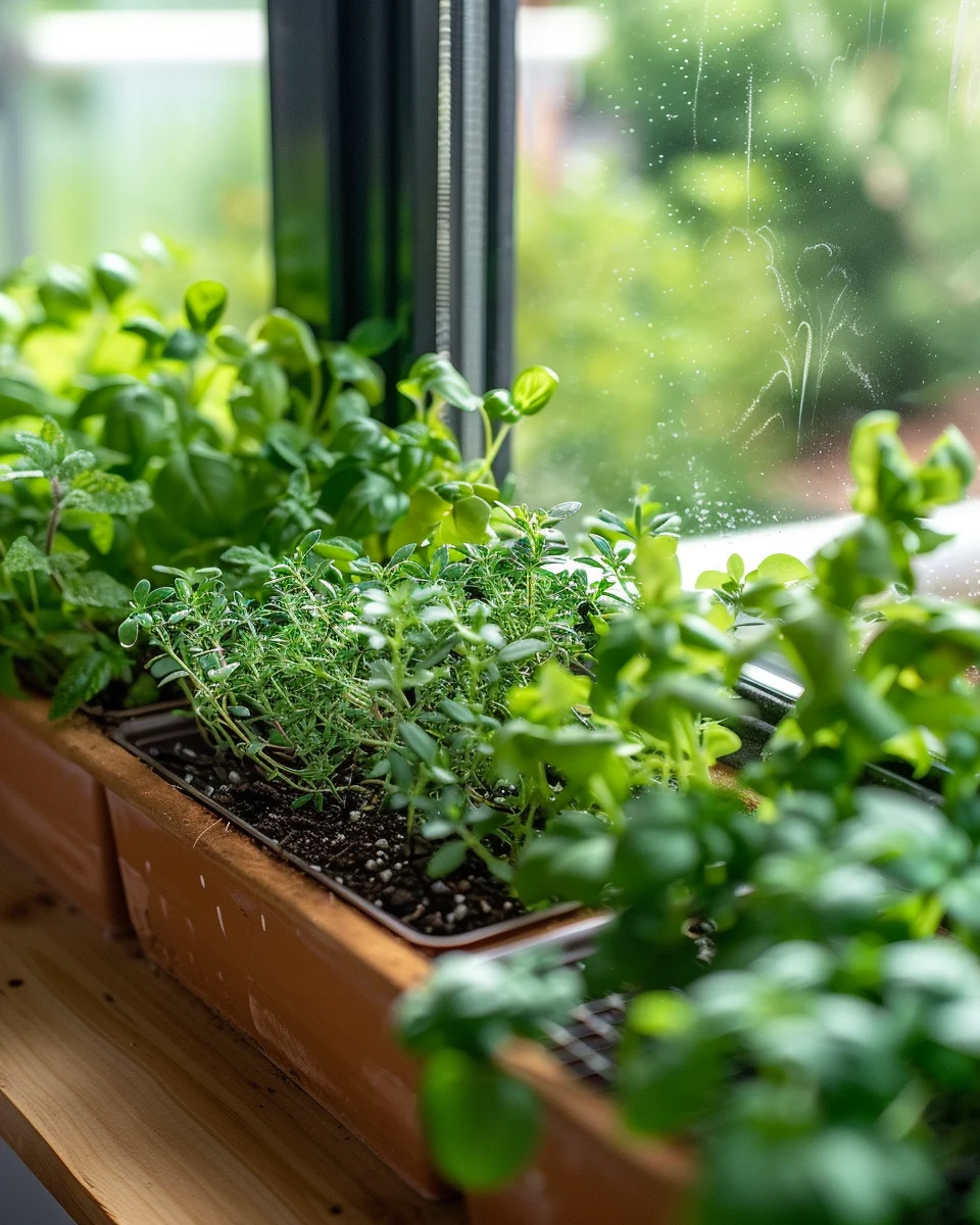 how to grow herb garden on a kitchen counter