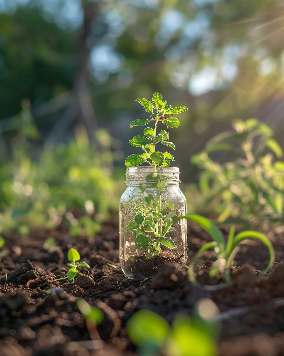 how to grow herbs in mason jars
