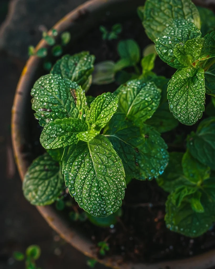 how to grow mint in containers