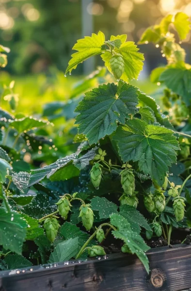 how to grow hops on a balcony