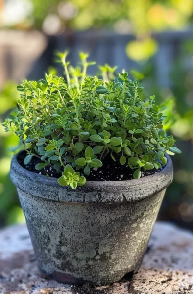 how to grow lemon thyme in containers