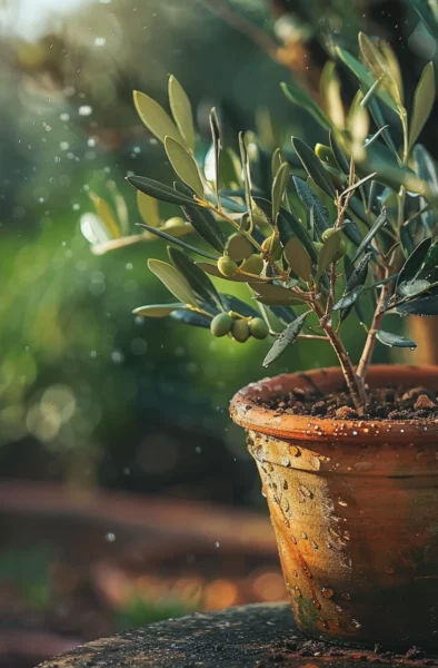 how to grow olive trees in pots