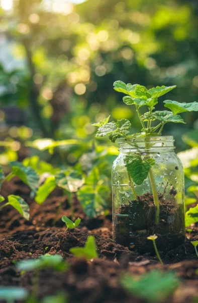 how to grow sweet potato slips from kitchen jars