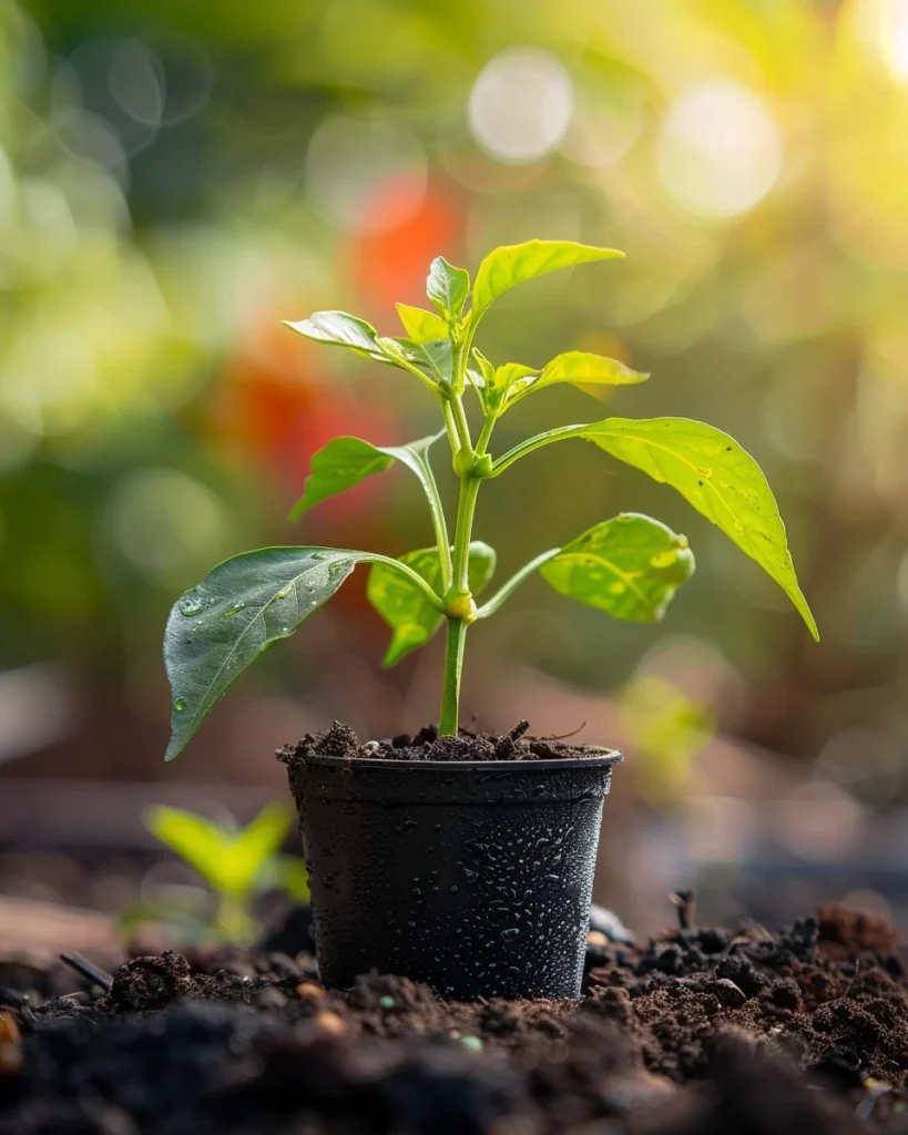 how to grow hot peppers in small pots