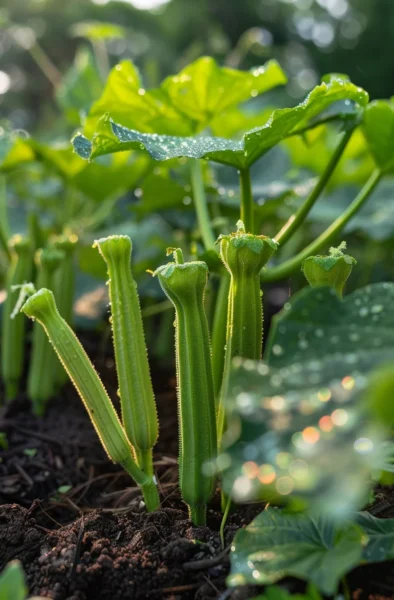 how to grow okra in short seasons