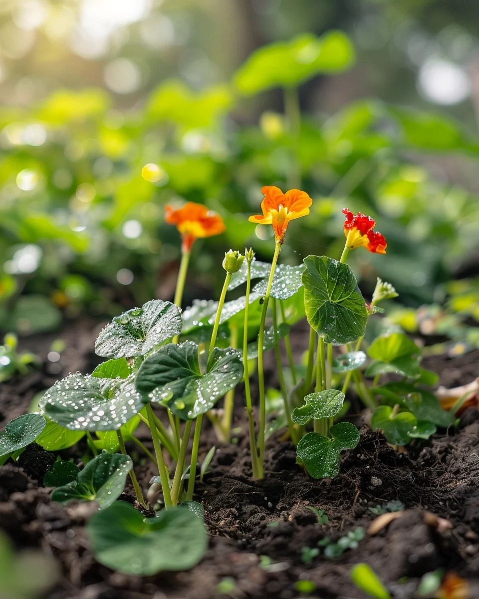 how to grow nasturtium for salads