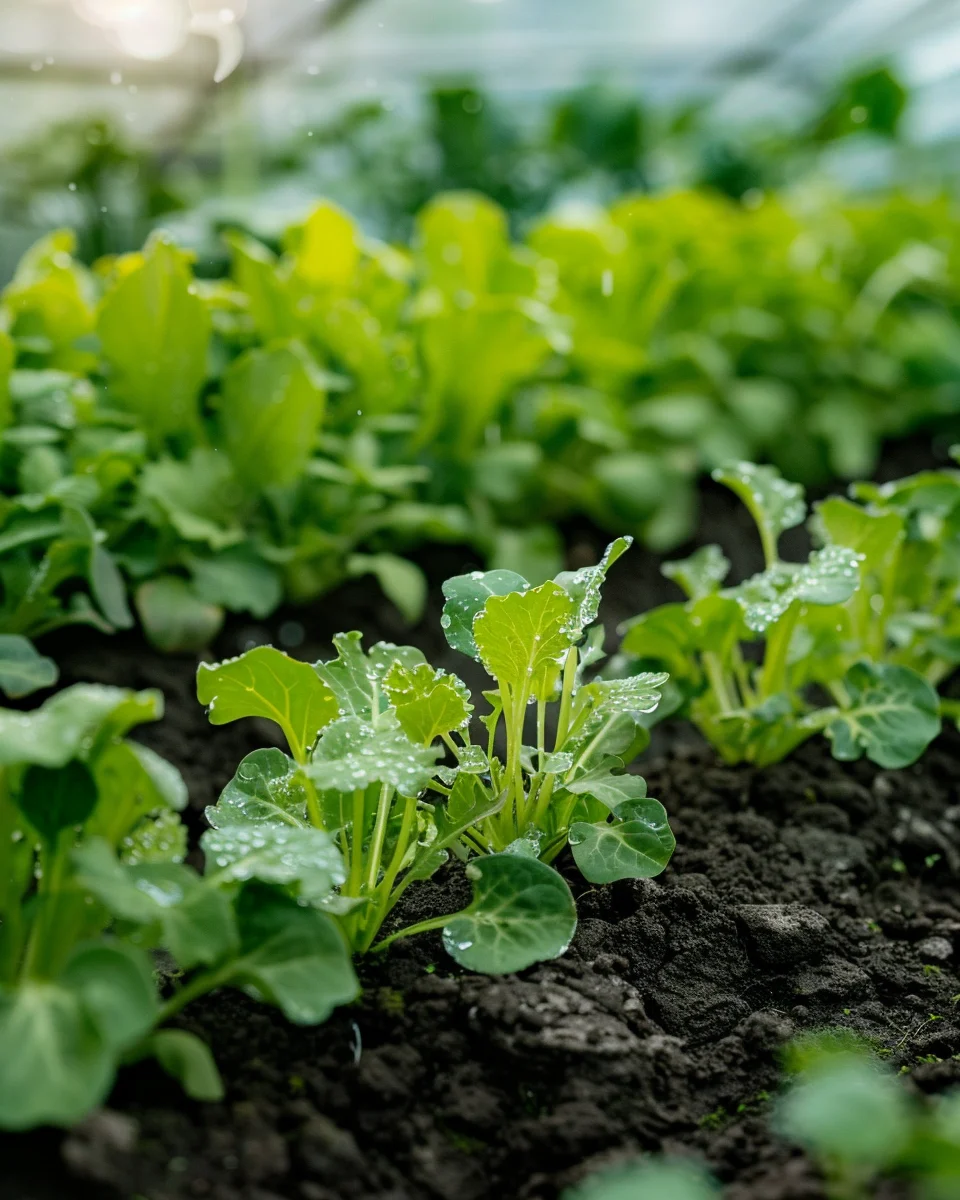 how to grow winter salads in a polytunnel