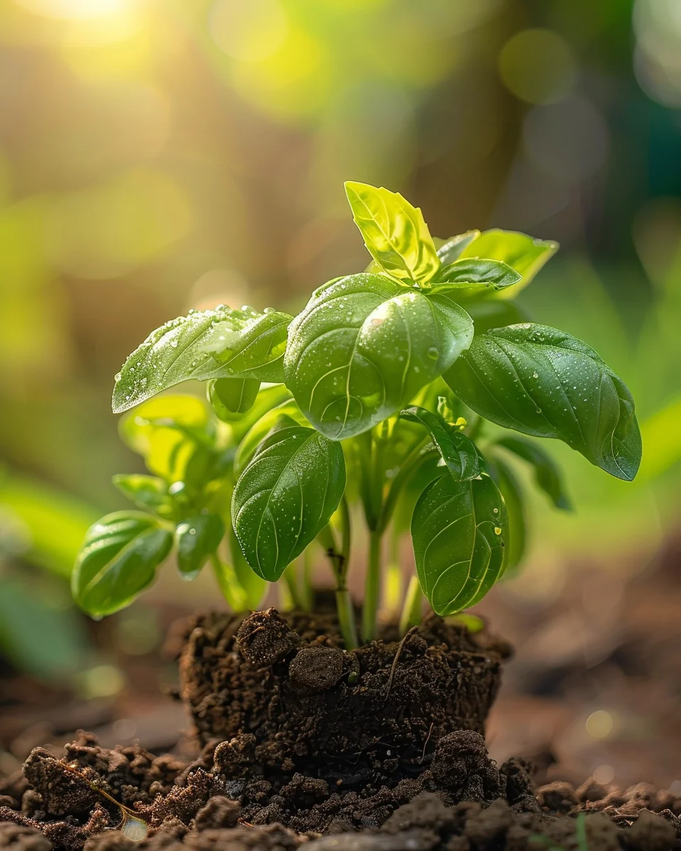 how to grow basil under grow lights