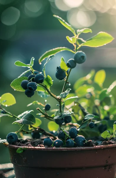 how to grow blueberries in containers