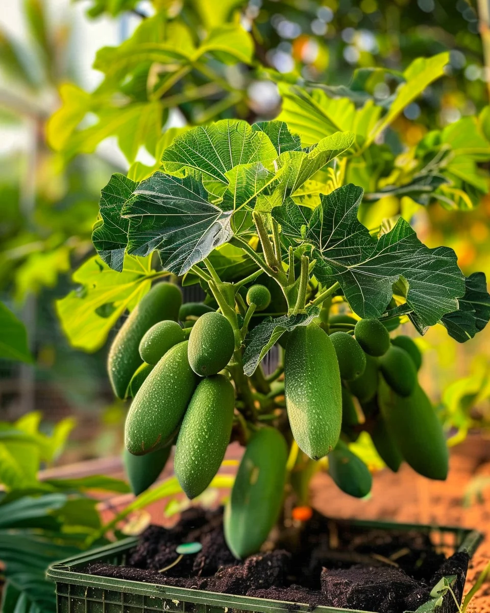 how to grow papaya in containers