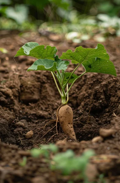 how to grow sweet potatoes from slips
