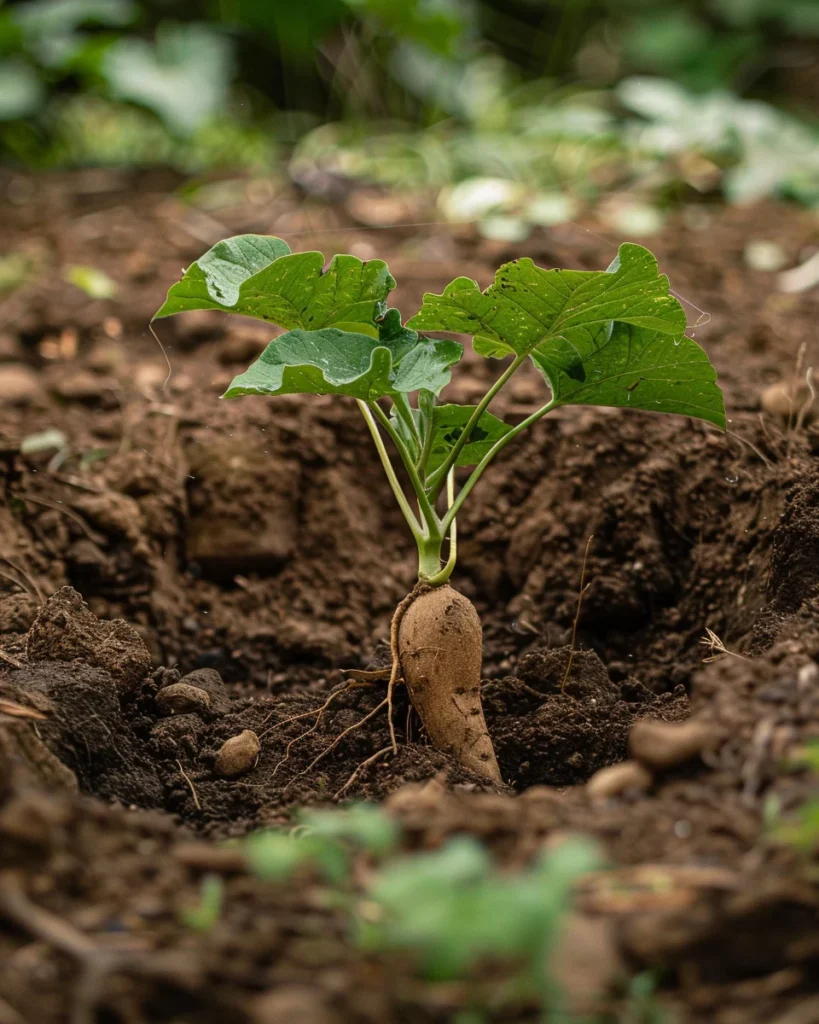 how to grow sweet potatoes from slips