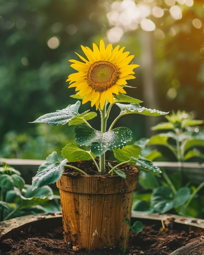 how to grow sunflowers in pots