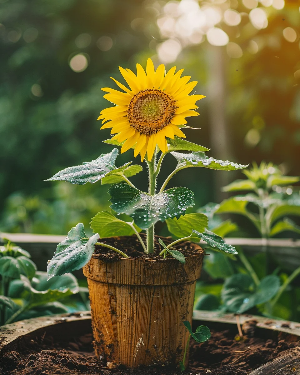 how to grow sunflowers in pots