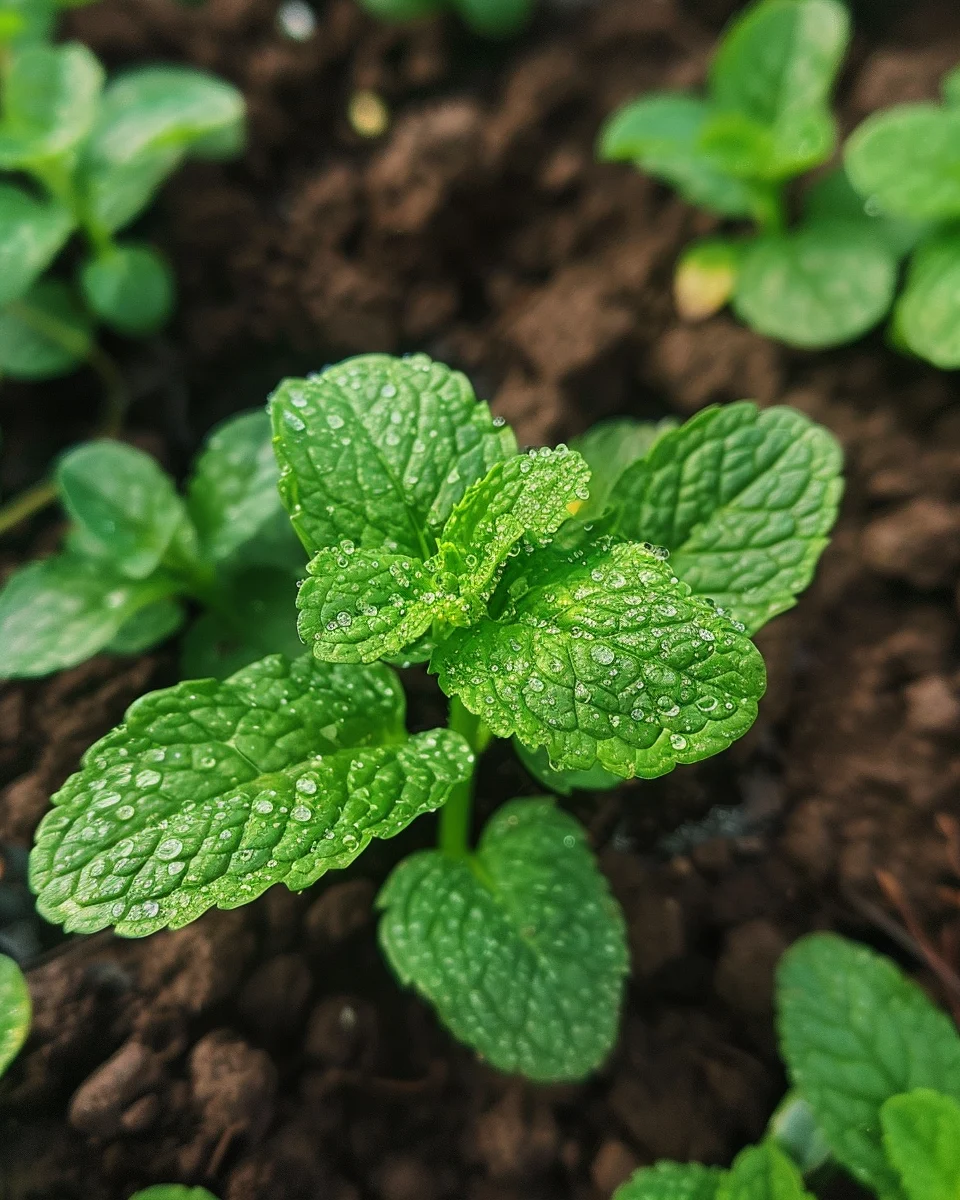 how to grow mint under grow lights