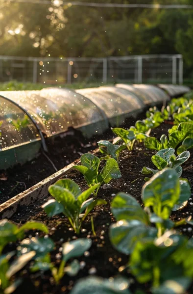 DIY Hinged Hoophouse for Raised Beds