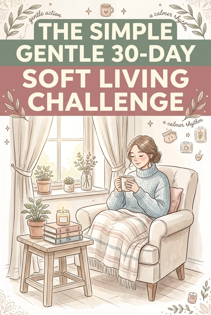 A Practical Gentle 30-Day Soft Living Challenge