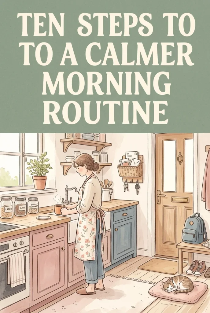 Create a morning routine that makes home life calmer every day