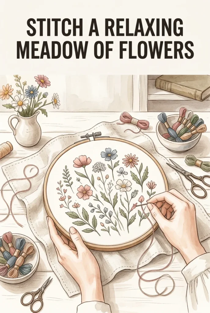 Download Free Floral Embroidery Pattern PDF