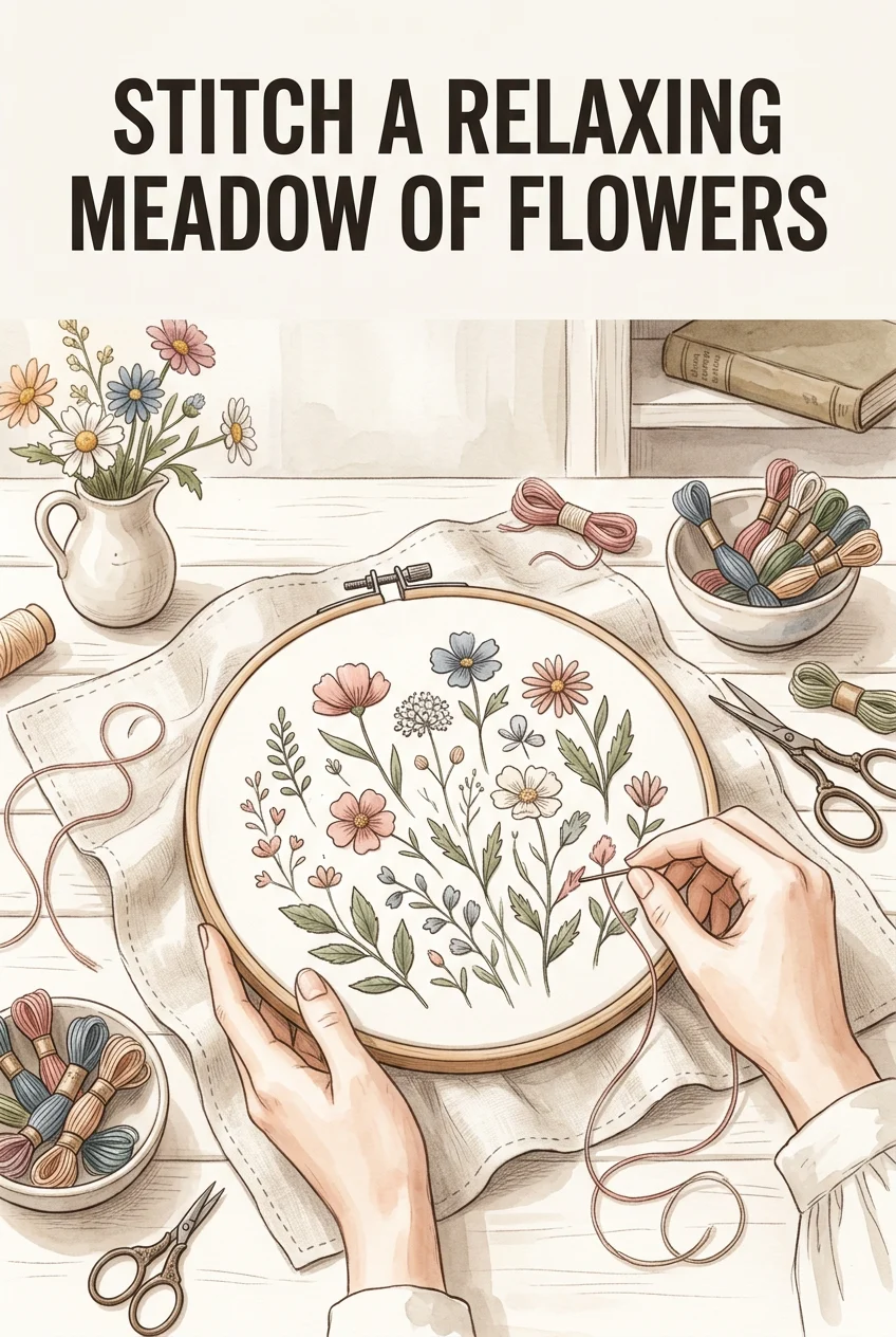 Download Free Floral Embroidery Pattern PDF