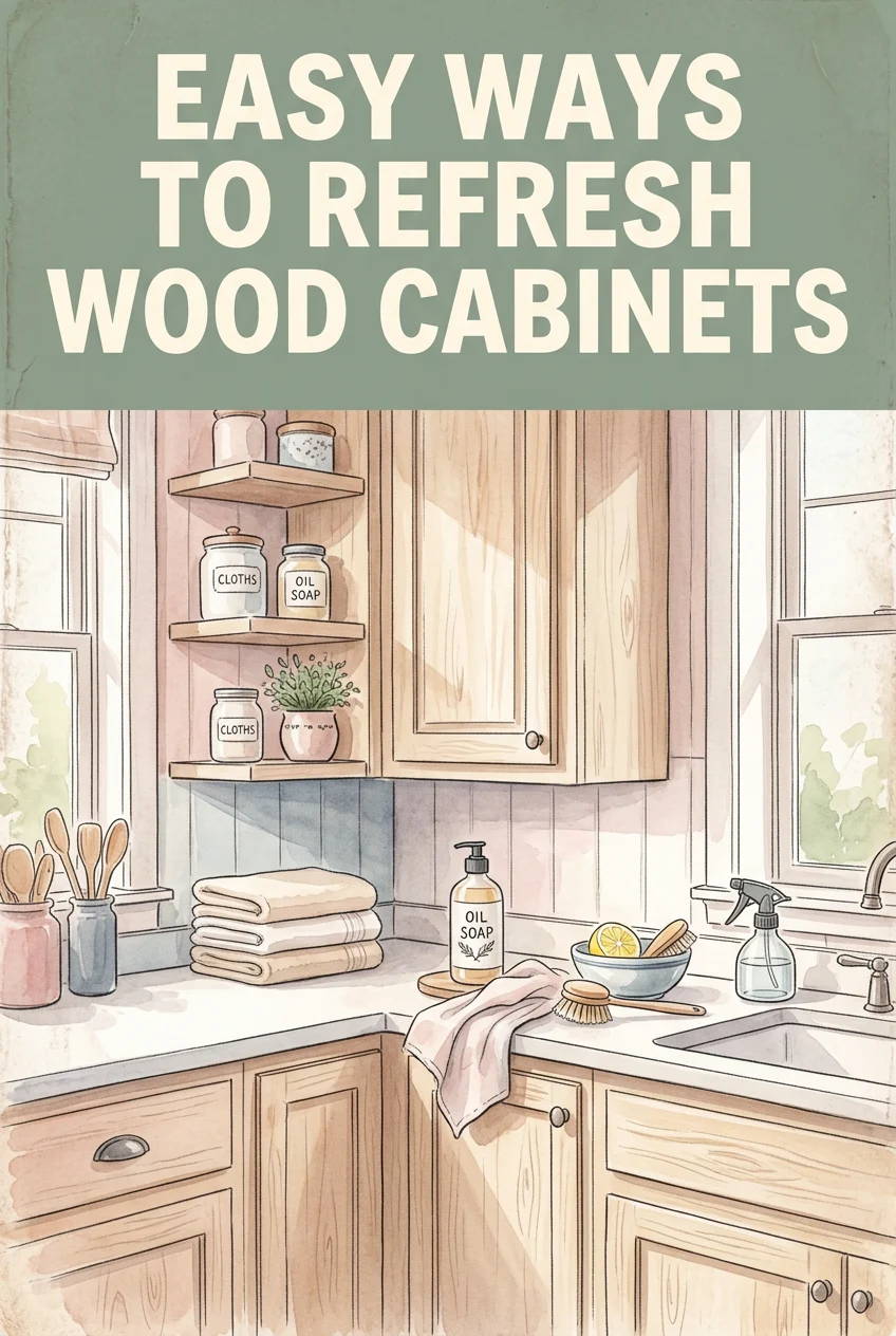 Easy Ways to Refresh Wood Cabinets