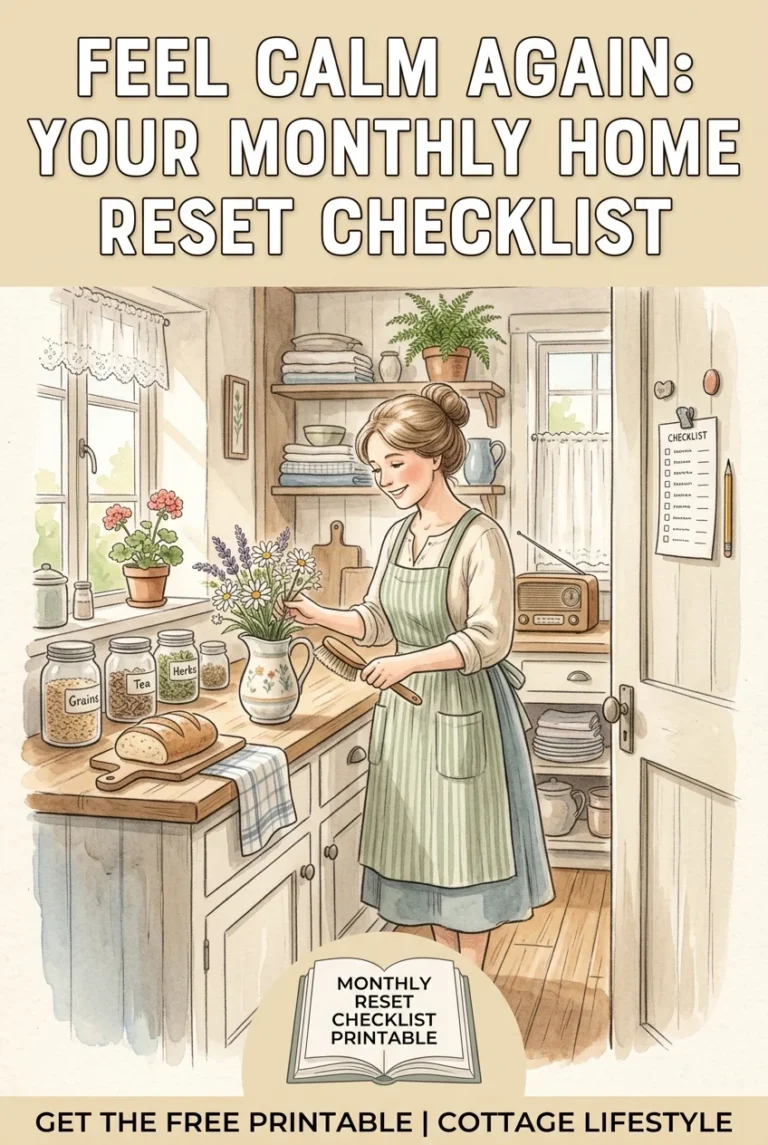 Feel Calm Again: Monthly Reset Checklist Printable