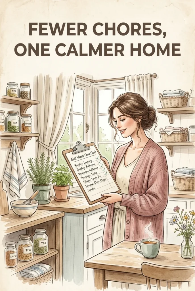 Feel Calmer: Free Adult Weekly Chore Chart