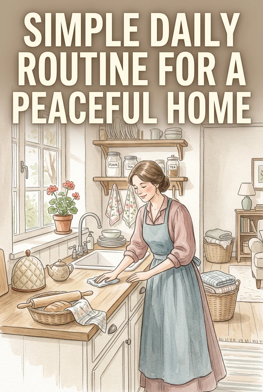 Free Printable Daily Homemaking Checklist for Peace