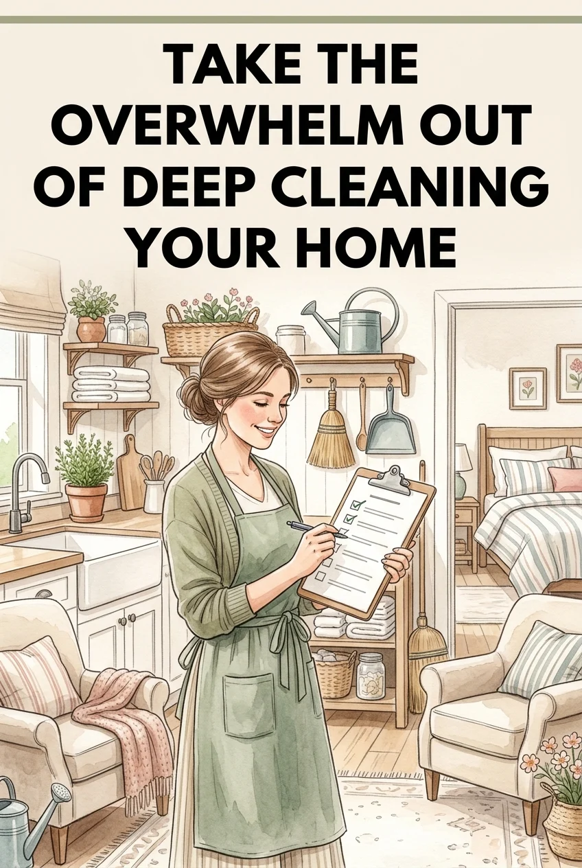 Free Printable Deep Clean Checklist—Fresh Home