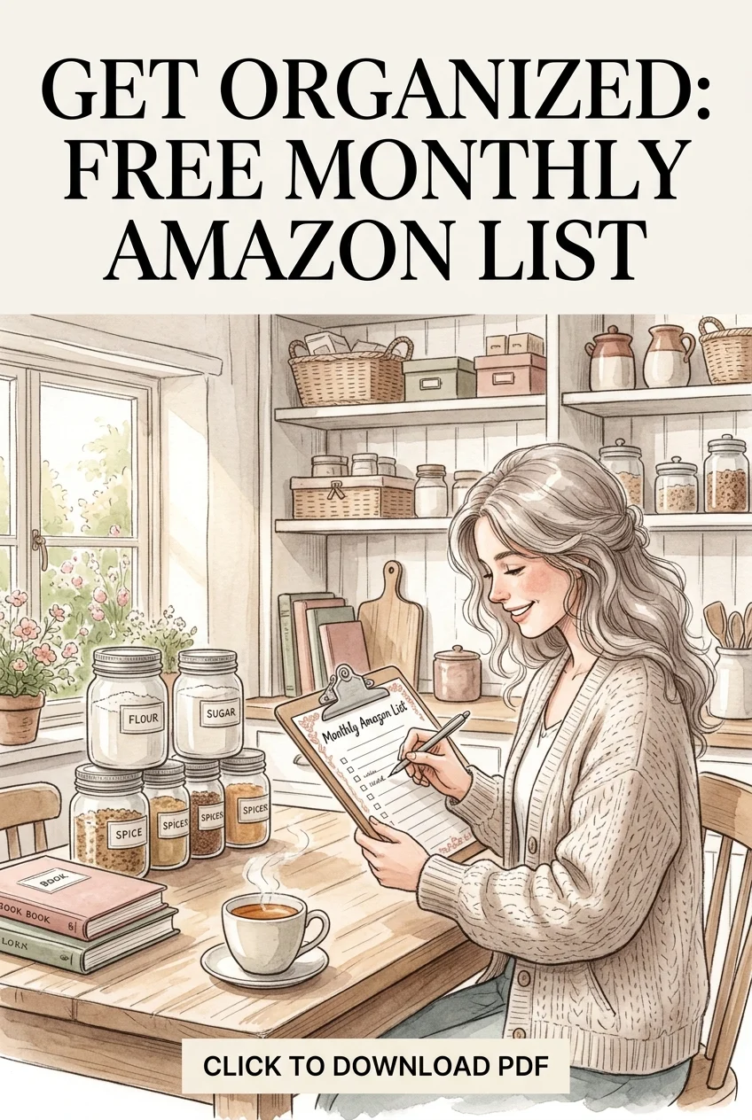 Free Printable Monthly Amazon List—No More Chaos