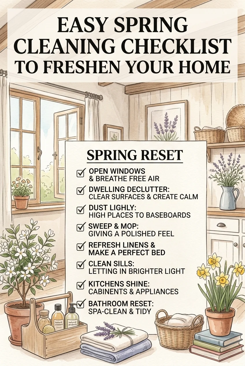 Free Printable Spring Cleaning Checklist—Start Fresh