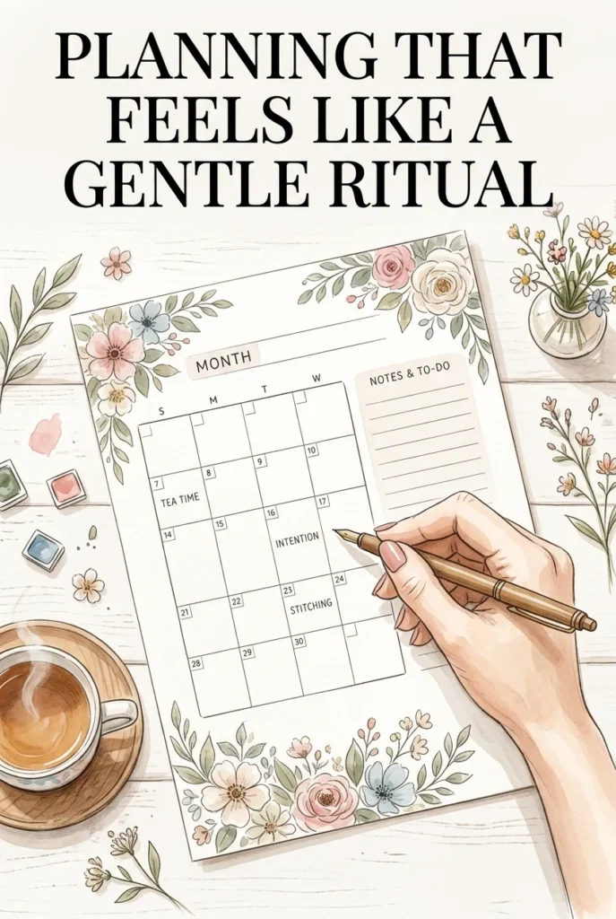 Gentle Floral Monthly Planner