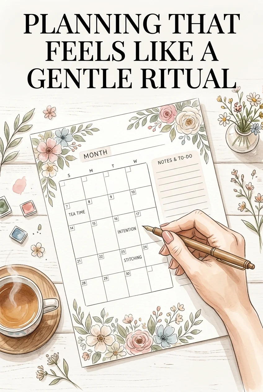 Gentle Floral Monthly Planner