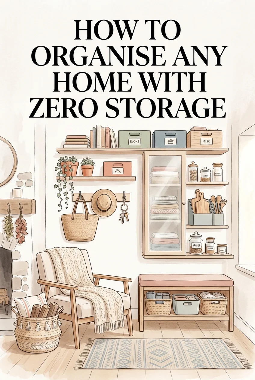 Organise Any Home With Zero Storage—Feel Peaceful Today