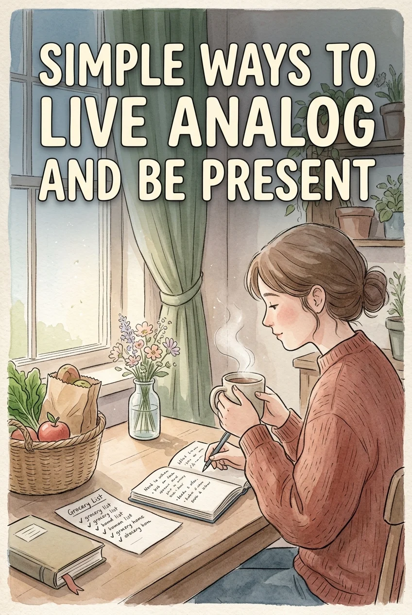 Simple Ways to Live More Analog and Feel Present Today Ways