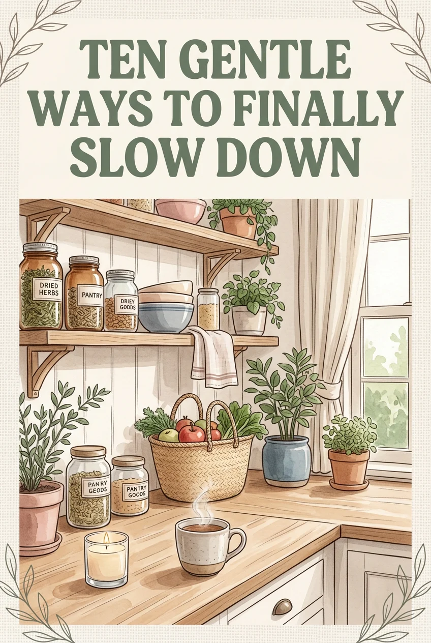Ten Gentle Ways to Finally Slow Down