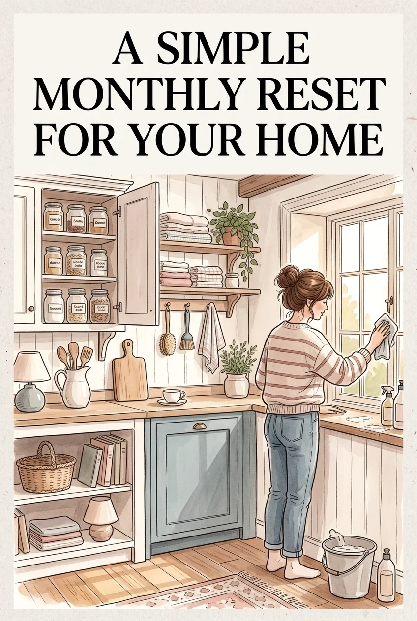 Your Monthly Cleaning Reset: Free Printable